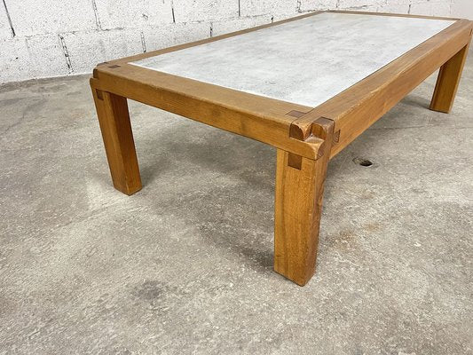 Stone Coffee Table by Pierre Chapo, 1960s-PB-1768462