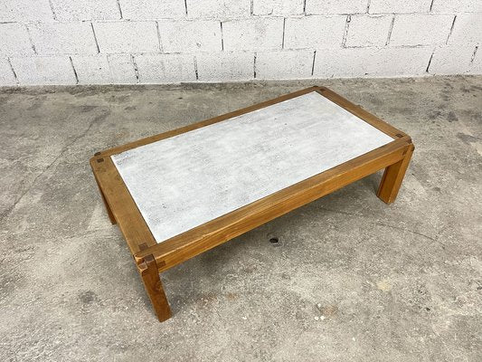 Stone Coffee Table by Pierre Chapo, 1960s-PB-1768462