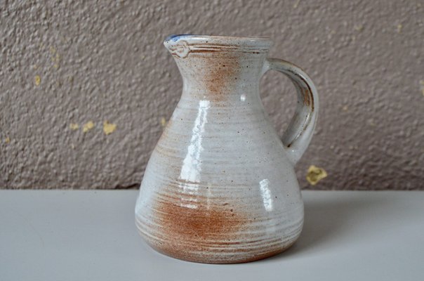 Stoneware Pitcher by Jeanne & Norbert Pierlot for Puisaye-AIU-987761