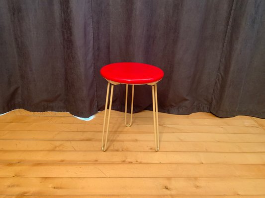 Stool with Latex Seat, Italy, 1960s-RTR-1427283