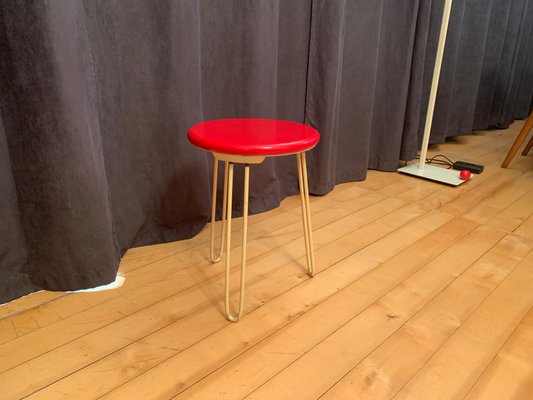 Stool with Latex Seat, Italy, 1960s-RTR-1427283