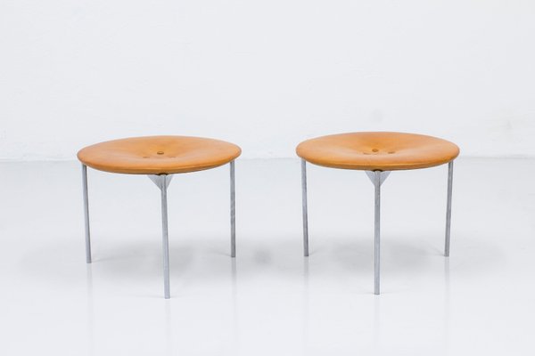 Stools by Uno & Östen Kristiansson for Luxus, 1960s, Set of 2-KO-1762536