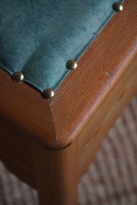 Stools in Pine & Fabric with Storage, 1950s, Set of 2-MXF-1781175