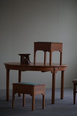 Stools in Pine & Fabric with Storage, 1950s, Set of 2-MXF-1781175