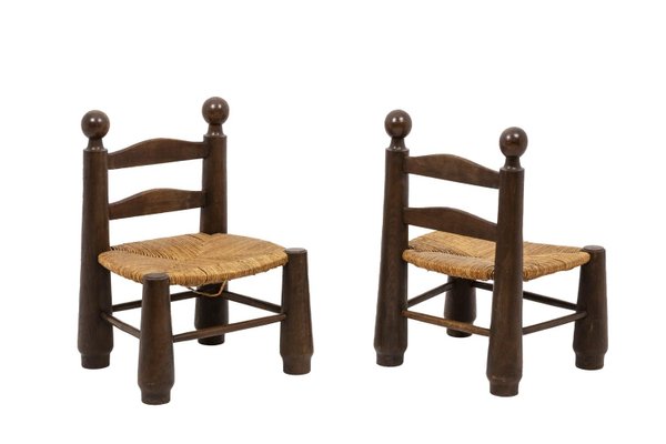 Straw Chairs, 1940s, Set of 2-CEJ-968313