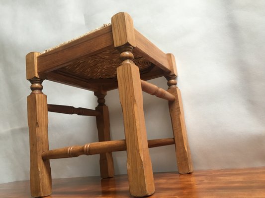 Straw Stool, 1980s-WQQ-885055