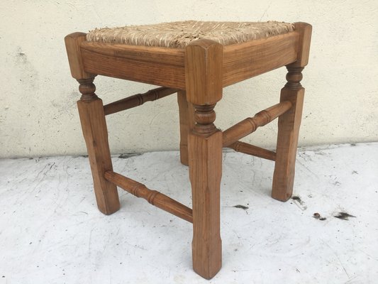 Straw Stool, 1980s-WQQ-885055