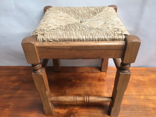 Straw Stool, 1980s-WQQ-885055