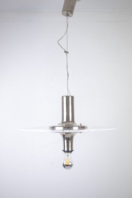 Streamline Chandelier with Chrome Parts, 1970s-FOH-2034746