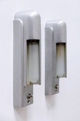 Streamline Cruise Ship Cabin Sconces from Simes Co., 1930s, Set of 2-WPT-899869