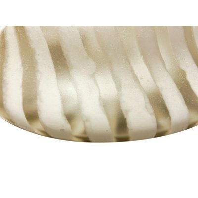 Striped Zebra Glass Flush Mount attributed to Peil Putzler, Germany, 1970s-VDW-1704095