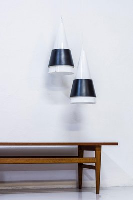 Struten Pendant Lamps by Hans Bergström for Ateljé Lyktan, 1950s, Set of 2-KO-635198