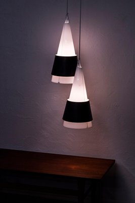 Struten Pendant Lamps by Hans Bergström for Ateljé Lyktan, 1950s, Set of 2-KO-635198