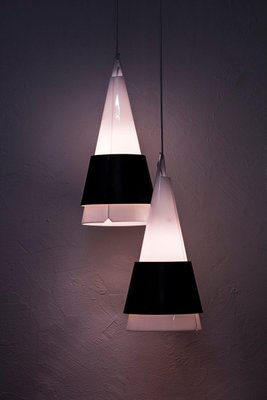 Struten Pendant Lamps by Hans Bergström for Ateljé Lyktan, 1950s, Set of 2-KO-635198