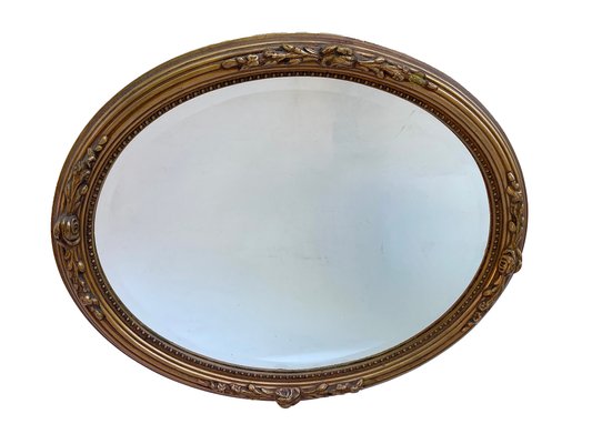 Stucco Mirror with a Flower Motif-FSD-1358046