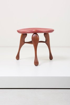 Studio Craft Wooden Stool by Ron Curtis, USA, 1980s-SFD-631559