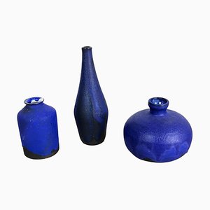 Studio Pottery Ceramic Vases by Gerhard Liebenthron, Germany, 1960s, Set of 3-QZ-1053084