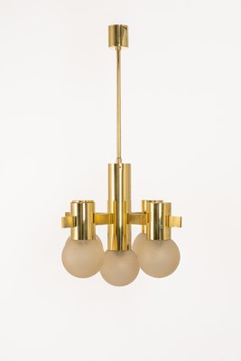 Stunning Sciolari Brass Chandelier, Italy, 1960s-UGR-1301194