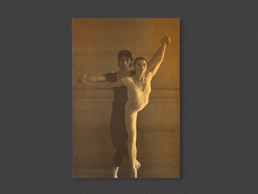 Stuttgart Ballet Dancers, Photographic Paper on Wooden Plate, Set of 6-GPP-1126448