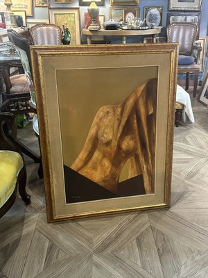 Stylized Female Figure, 1967, Large Oil on Canvas-UAI-2027597