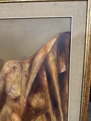 Stylized Female Figure, 1967, Large Oil on Canvas-UAI-2027597