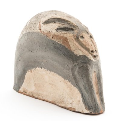 Stylized Ram's Head by Jules Agard for Vallauris, 1950s-GJR-1405177