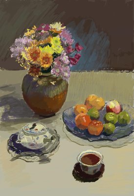 Su Yu, Flowers & Fruits, 2022, Digital Print-CHG-1346583