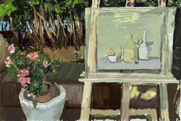 Su Yu, Morandi in the Garden, 2022, Digital Print-CHG-1346581