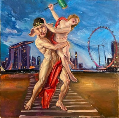 Su Yu, Red and Green Farce, 2023, Oil on Canvas-CHG-2030603