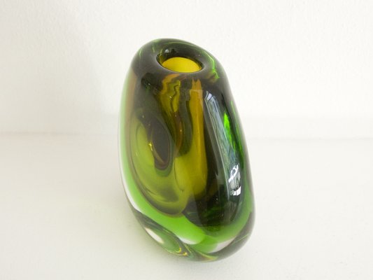 Submerged Glass Vase by Vladimir Mika for Moser, 1960s-RD-1780772