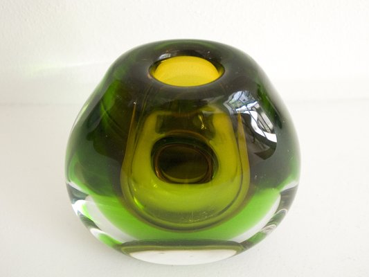 Submerged Glass Vase by Vladimir Mika for Moser, 1960s-RD-1780772