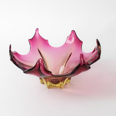 Submerged Murano Glass Bowl from Cristallo Venezia, 1960s-IXK-1185268