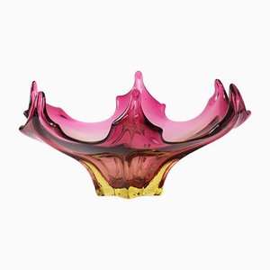 Submerged Murano Glass Bowl from Cristallo Venezia, 1960s-IXK-1185268