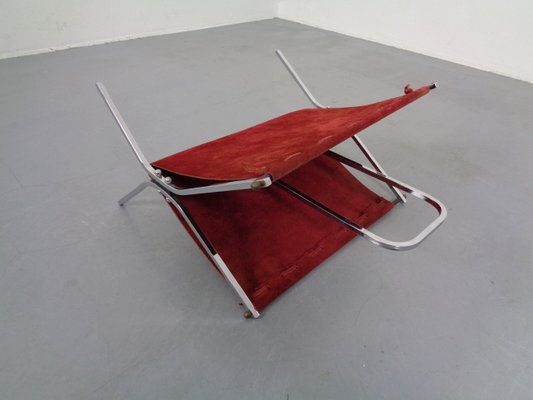 Suede Magazine Rack, 1960s-RDW-833727