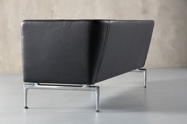 Suita Club Sofa in Black Leather by Charles and Ray Eames for Vitra-SPE-1802869