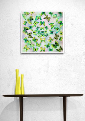 Sumit Mehndiratta, Butterfly Park 7, 2022, Mixed Media on Wood Panel-CHG-1287784