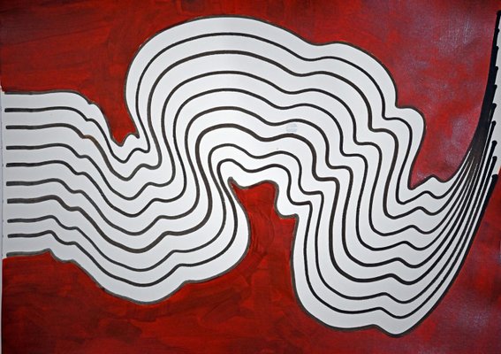 Sumit Mehndiratta, Mucky Waves, 2024, India Ink and Acrylic Paint on Archival Paper-CHG-2031766