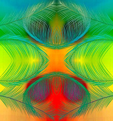 Sumit Mehndiratta, Peacock Palm, 2023, Archival Pigment Print on Canvas-CHG-2037302