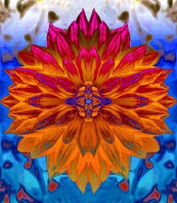 Sumit Mehndiratta, Prismatic Dahlia, 2023, Archival Pigment Print on Canvas-CHG-2037303