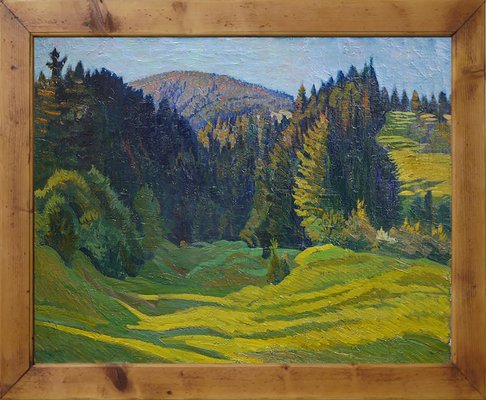 Summer Landscape, 1920s, Oil on Canvas, Framed-BGS-1438010