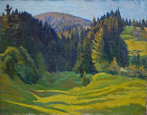 Summer Landscape, 1920s, Oil on Canvas, Framed-BGS-1438010