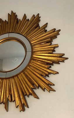 Sun Mirror in Golden Resin-BA-1365362