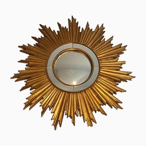 Sun Mirror in Golden Resin-BA-1365362