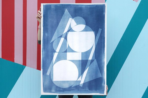 Suprematist Stack, 2022, Cyanotype-RWC-1313516