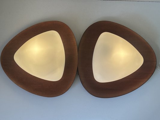 Surf Wall Lights by Goffredo Reggiani, 1960s, Set of 2-NER-2041059