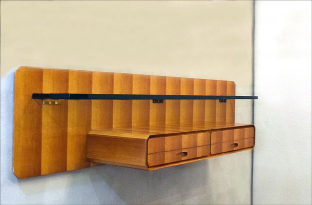 Suspended Console in Wood from La Permanente Mobili Cantù, 1950s-HS-1059102