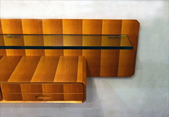 Suspended Console in Wood from La Permanente Mobili Cantù, 1950s-HS-1059102