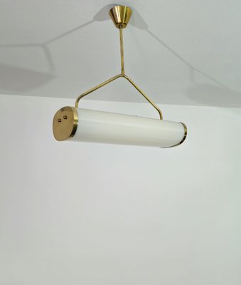 Suspension Lamp in Brass and Acrylic Glass, Italy, 1960s-ZST-1818652