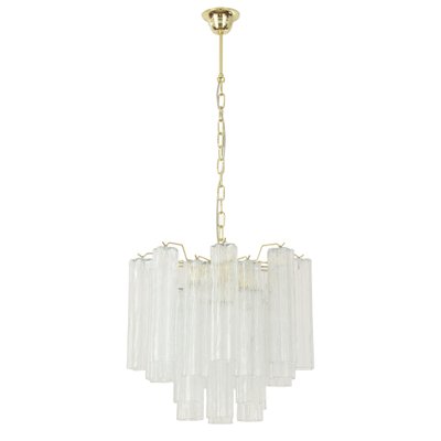 Suspension Lamp in Clear Murano Glass, Italy, 1990s-MPO-1761728