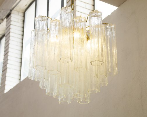 Suspension Lamp in Clear Murano Glass, Italy, 1990s-MPO-1761728